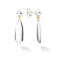 Drop Earrings<LAGOS Smooth Silver Drop Earrings