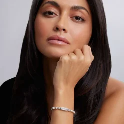 Silver<LAGOS Stretch Bead Love Bracelet