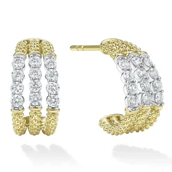 Diamonds<LAGOS Superfine Diamond Hoop Earrings