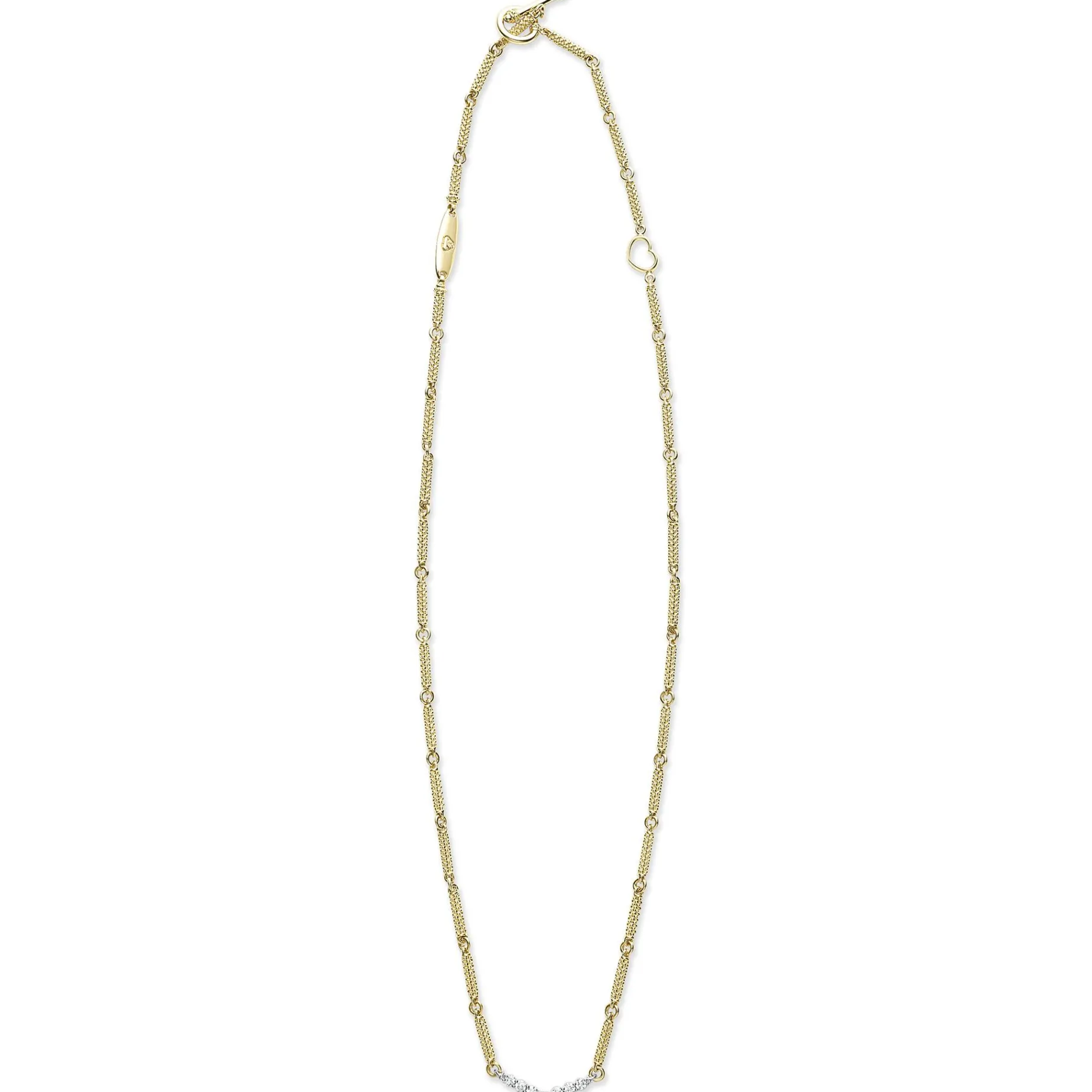 Gold<LAGOS Superfine Diamond Station Necklace