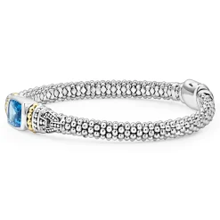 Gemstones<LAGOS Swiss Blue Topaz Caviar Bracelet | 6Mm