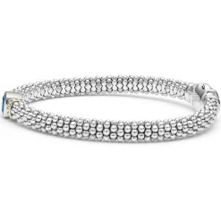 Gemstones<LAGOS Swiss Blue Topaz Caviar Bracelet | 6Mm