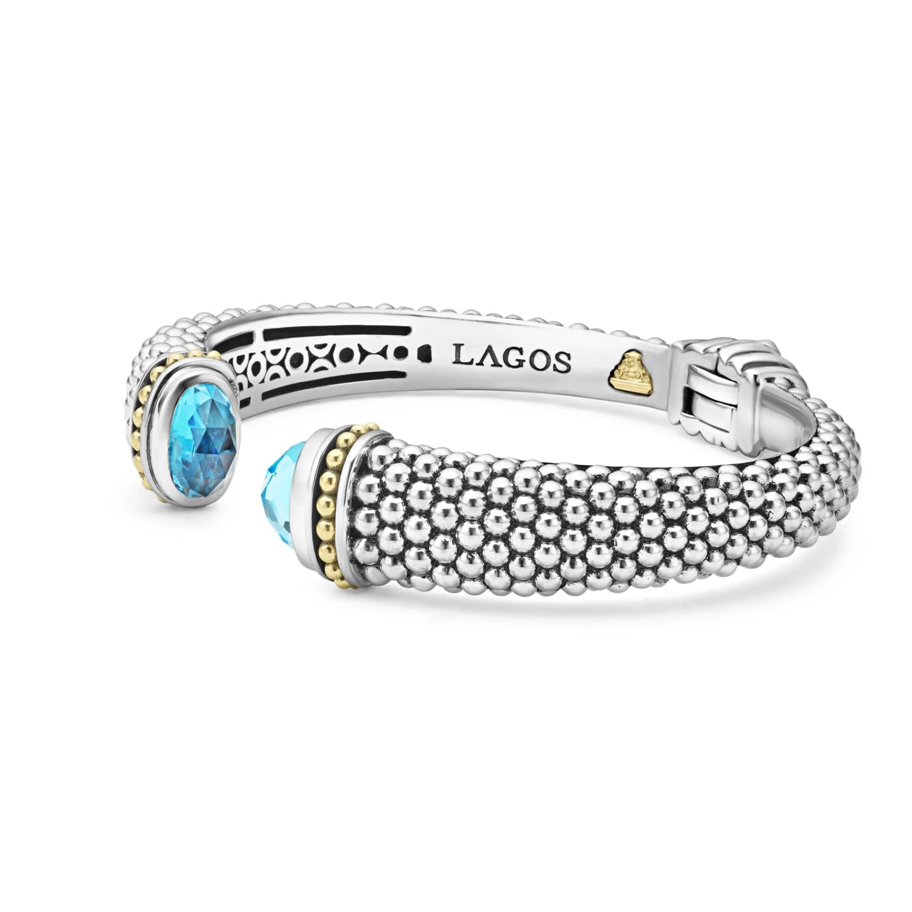 Gemstones<LAGOS Swiss Blue Topaz Cuff Bracelet | 12Mm