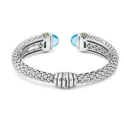 Gemstones<LAGOS Swiss Blue Topaz Cuff Bracelet | 12Mm