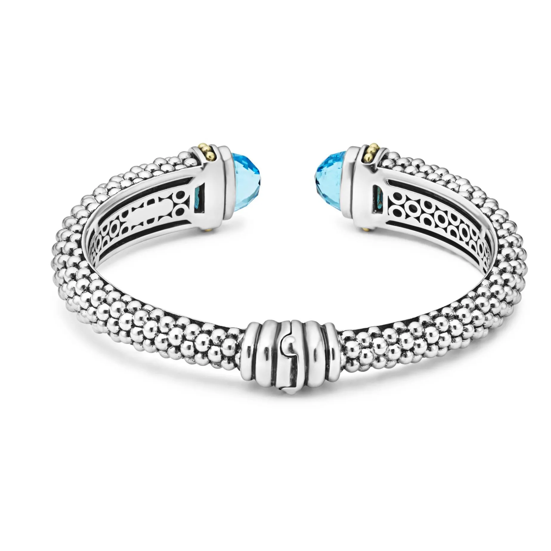 Gemstones<LAGOS Swiss Blue Topaz Cuff Bracelet | 12Mm