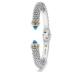 Gemstones<LAGOS Swiss Blue Topaz Cuff Bracelet | 8Mm