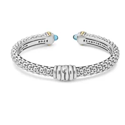 Gemstones<LAGOS Swiss Blue Topaz Cuff Bracelet | 8Mm