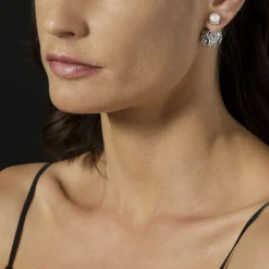 Silver<LAGOS Swiss Blue Topaz Earring Backs