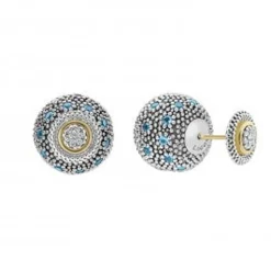 Gemstones<LAGOS Swiss Blue Topaz Earring Backs