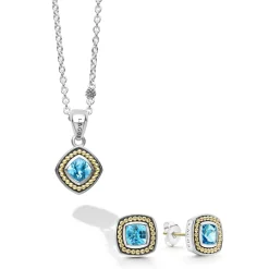 Gemstones<LAGOS Swiss Blue Topaz Gift Set