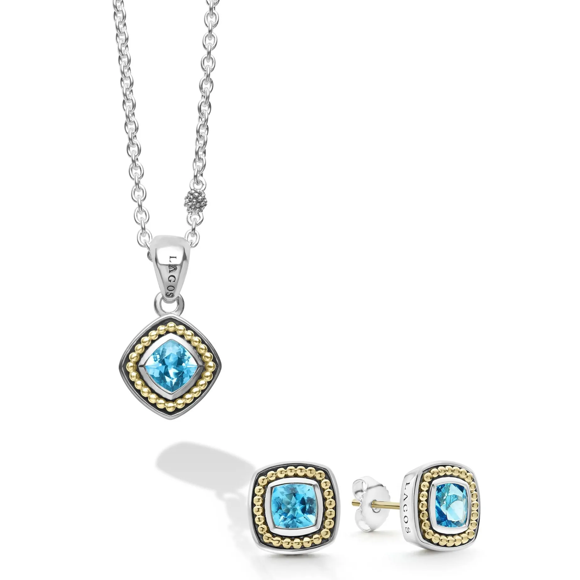 Gemstones<LAGOS Swiss Blue Topaz Gift Set