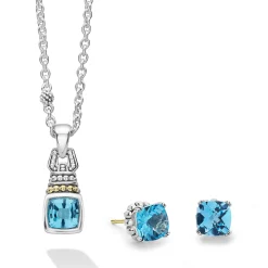 Gemstones<LAGOS Swiss Blue Topaz Gift Set