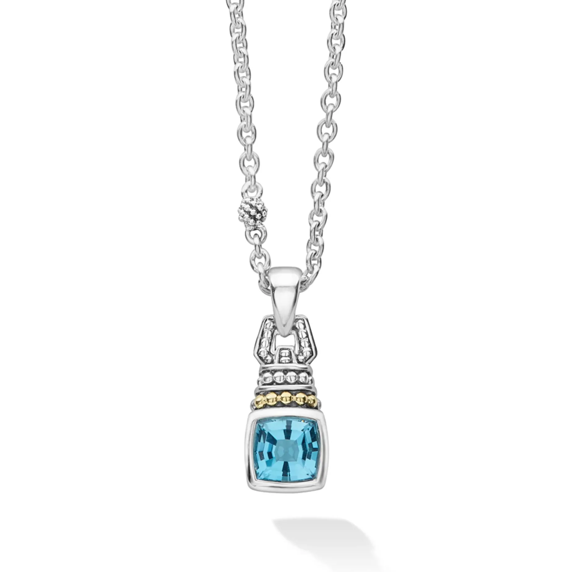 Gemstones<LAGOS Swiss Blue Topaz Pendant Necklace
