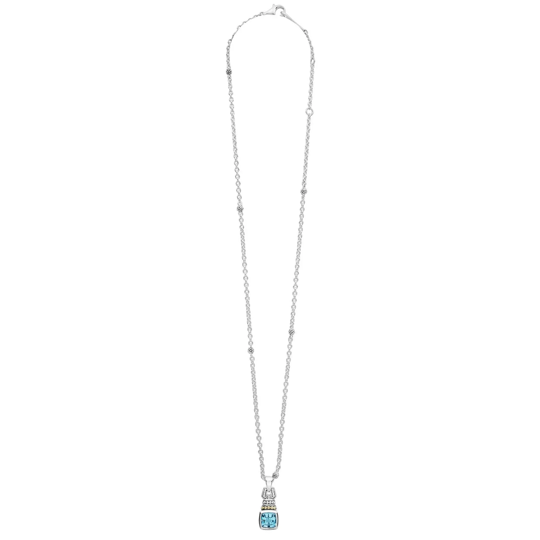 Gemstones<LAGOS Swiss Blue Topaz Pendant Necklace