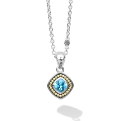 Gemstones<LAGOS Swiss Blue Topaz Pendant Necklace