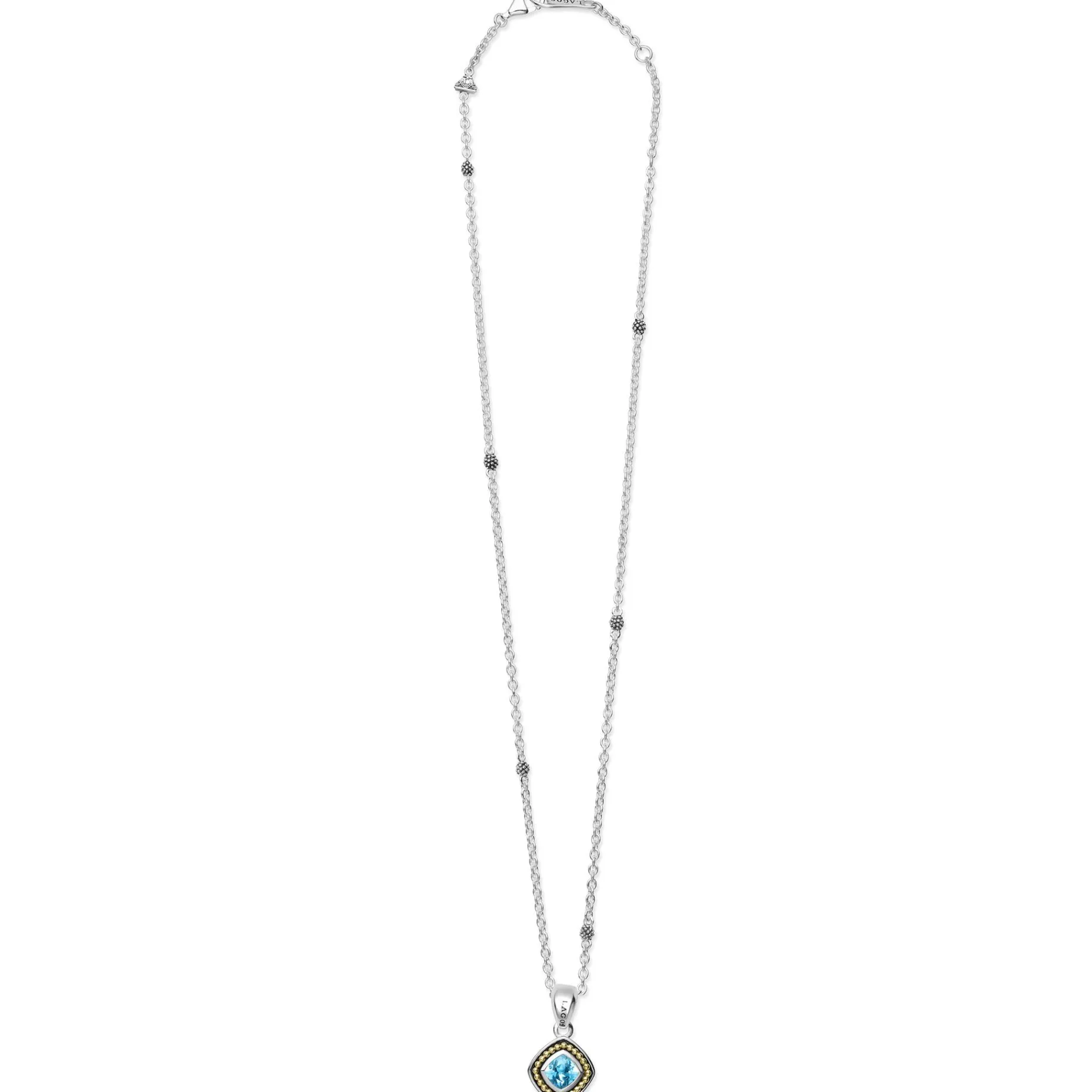 Gemstones<LAGOS Swiss Blue Topaz Pendant Necklace