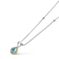 Gemstones<LAGOS Swiss Blue Topaz Pendant Necklace