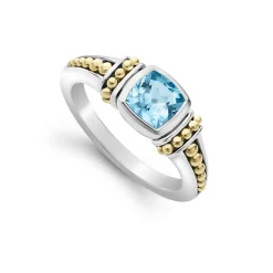 Gemstones<LAGOS Swiss Blue Topaz Ring