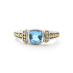 Gemstones<LAGOS Swiss Blue Topaz Ring