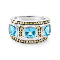 Gemstones<LAGOS Swiss Blue Topaz Stacking Rings