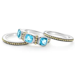 Gemstones<LAGOS Swiss Blue Topaz Stacking Rings