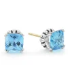 Gemstones<LAGOS Swiss Blue Topaz Stud Earrings