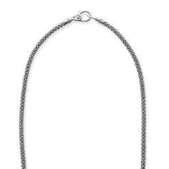 Two-Tone<LAGOS Tahitian Black Pearl Diamond Caviar Necklace