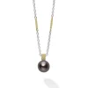 Pendant Necklaces<LAGOS Tahitian Black Pearl Pendant Necklace
