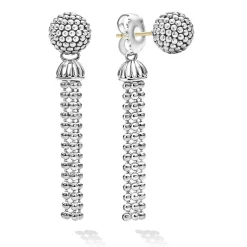 Silver<LAGOS Tassel Drop Earring Backs