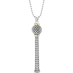 Two-Tone<LAGOS Tassel Pendant Necklace
