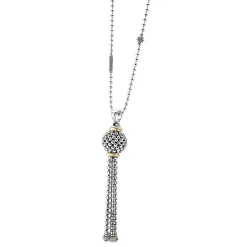 Two-Tone<LAGOS Tassel Pendant Necklace