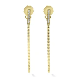 Gold<LAGOS The Drop 18K Gold And Diamond Drop Earrings