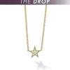 Gold<LAGOS The Drop 18K Gold And Diamond Star Chain Necklace