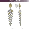 Two-Tone<LAGOS The Drop Two Tone Tiered Leaf Earrings