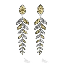 Two-Tone<LAGOS The Drop Two Tone Tiered Leaf Earrings