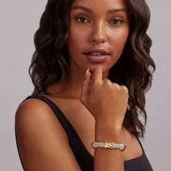 Two-Tone<LAGOS Three Station X Caviar Bracelet | 9Mm