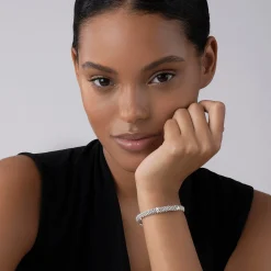 Silver<LAGOS Three Station X Caviar Bracelet | 6Mm