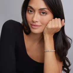 Two-Tone<LAGOS Three Station X Caviar Bracelet | 6Mm