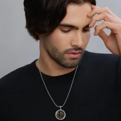 Amulets<LAGOS Tiger Iron Skull Crossbone Amulet