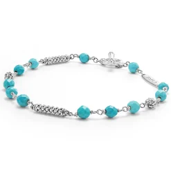 Caviar Bracelets<LAGOS Turquoise Beaded Bracelet