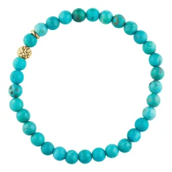 Gemstones<LAGOS Turquoise Gold Station Bead Bracelet