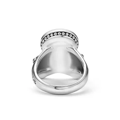 Rings<LAGOS Turquoise Skull And Bones Statement Ring