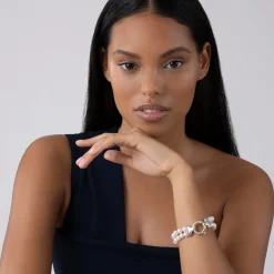 Silver<LAGOS Two Strand Pearl Bracelet