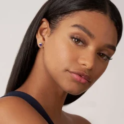 Two-Tone<LAGOS Two-Tone Amethyst Stud Earrings