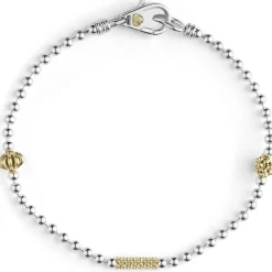Two-Tone<LAGOS Two-Tone Caviar Beaded Bracelet