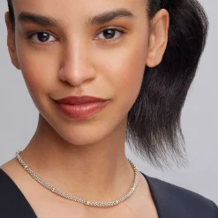 Two-Tone<LAGOS Two-Tone Caviar Beaded Necklace | 5Mm