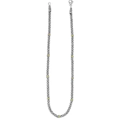 Two-Tone<LAGOS Two-Tone Caviar Beaded Necklace | 5Mm