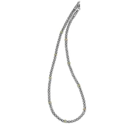 Two-Tone<LAGOS Two-Tone Caviar Beaded Necklace | 5Mm