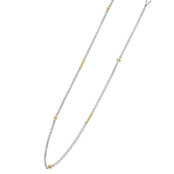 Two-Tone<LAGOS Two-Tone Caviar Chain Necklace