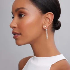 Two-Tone<LAGOS Two-Tone Caviar Diamond Stud Earrings